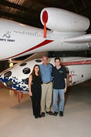 Me, Burt Rutan, and Mike in front of SpaceShipOne at [url=http://www.rocketboosters.org]Rocketboosters[/url] celebration on Nove